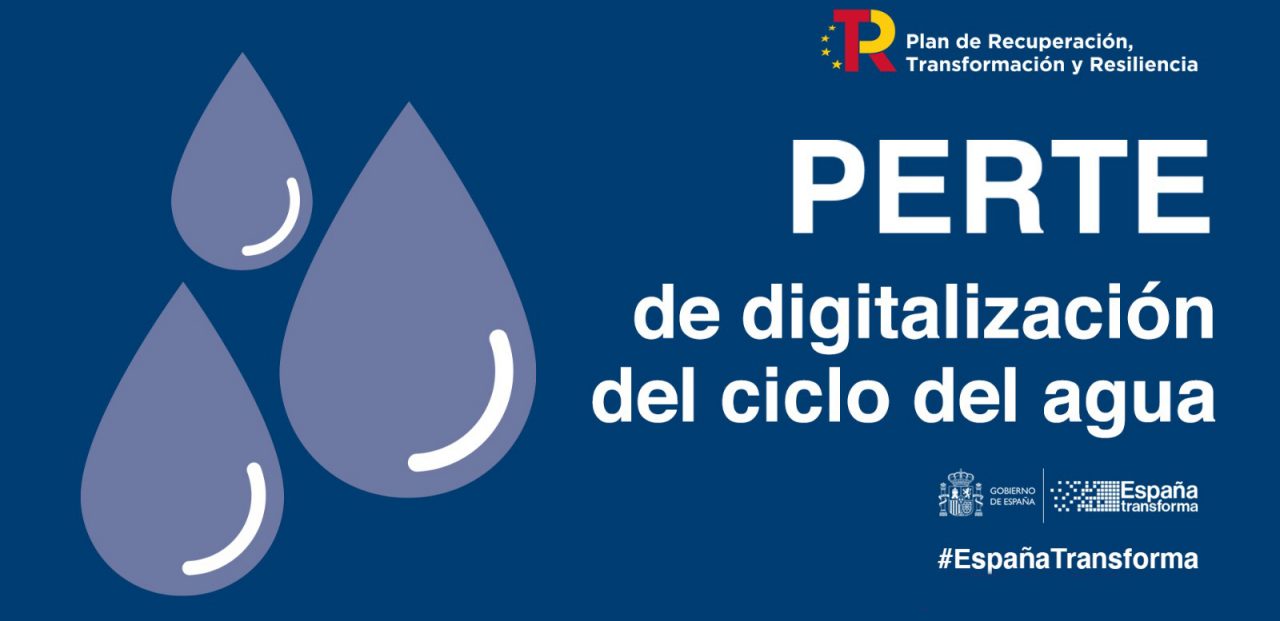 Enlace a página PERTE de digitalización del ciclo de agua